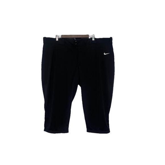 NWT Nike Dri-Fit Baseball Team Sports Pants Black Elastic Waist Women’s 3x - Picture 1 of 14
